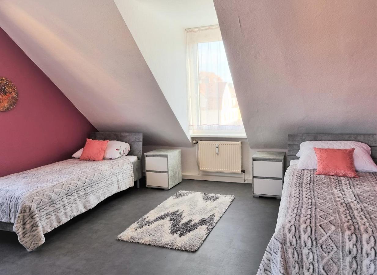 Apartment Bayreuth, Grosse Ferienwohnung Im Haus Mit Kunst, 3 Schlafzimmer, Kueche, Parkplatz Bagian luar foto