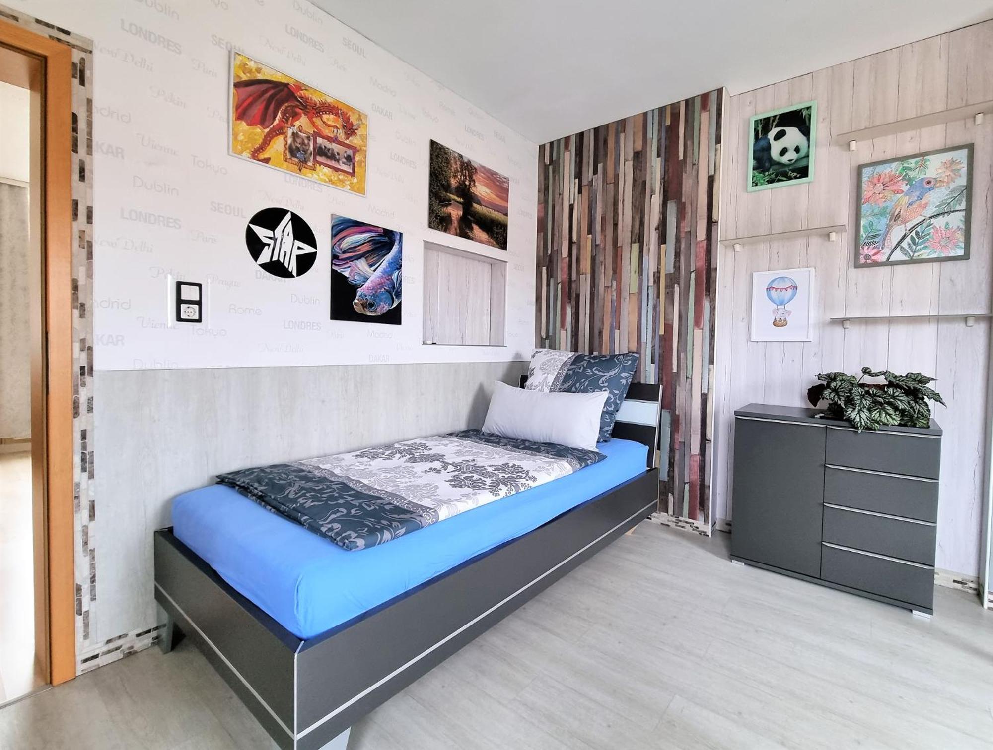 Apartment Bayreuth, Grosse Ferienwohnung Im Haus Mit Kunst, 3 Schlafzimmer, Kueche, Parkplatz Bagian luar foto